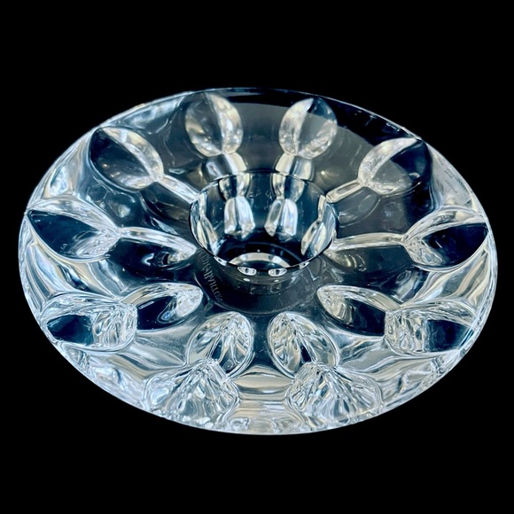 REED & BARTON Crystal Equinox Round Tealight Candle Holder 6" Miller Rogaska - Picture 2 of 12